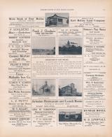 State Bank of East Moline, F. Sohlberg, Frank J. Clendenin, Schlueter's Meat Market, Rock Island County 1905 Microfilm and Orig Mix